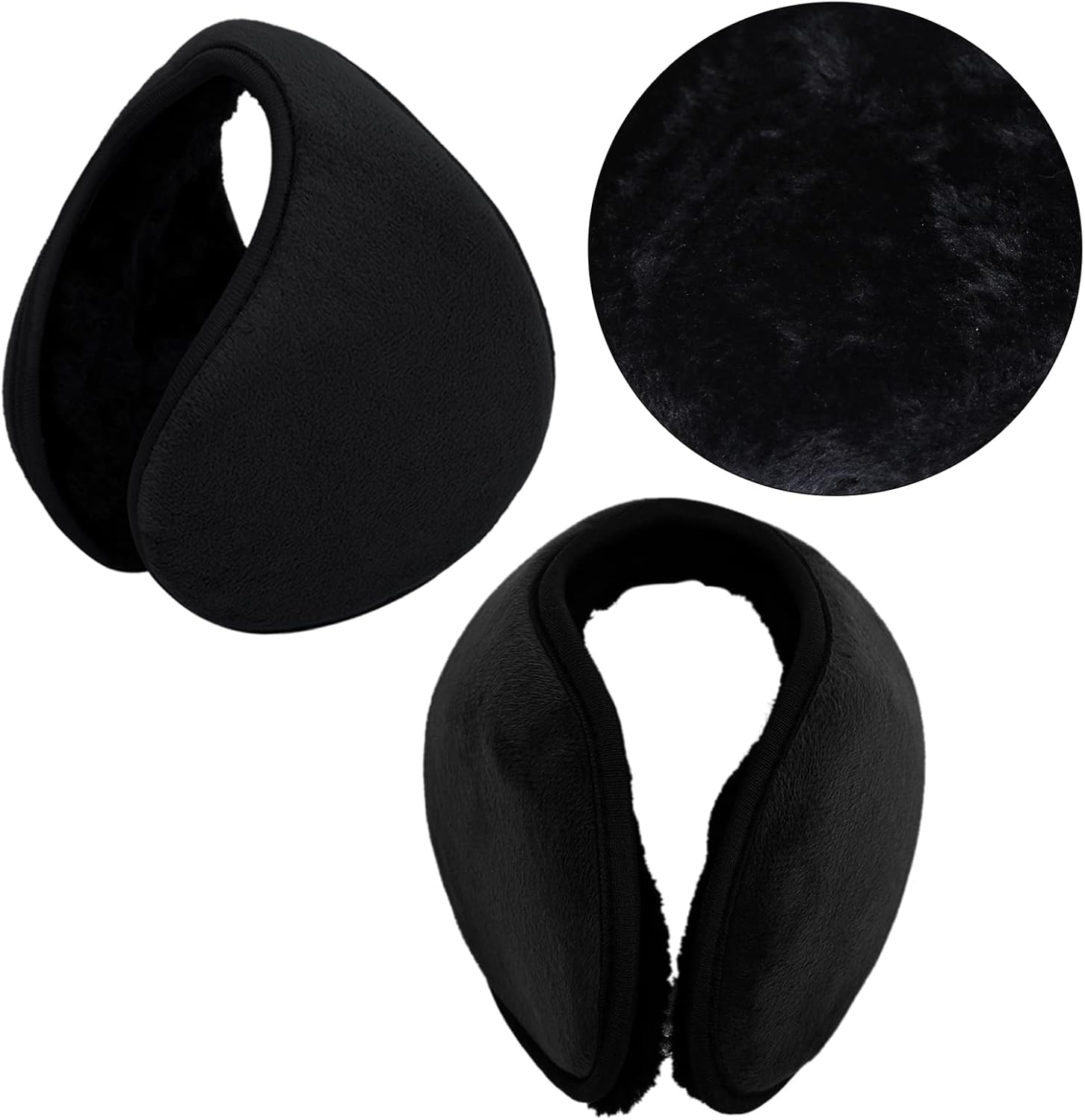 Aneco Winter Warm Knitted Sets Buffalo Plaid Scarf Beanie Hat Touch Screen Gloves and Winter Ear Warmer Set for Men or Women - Image 6