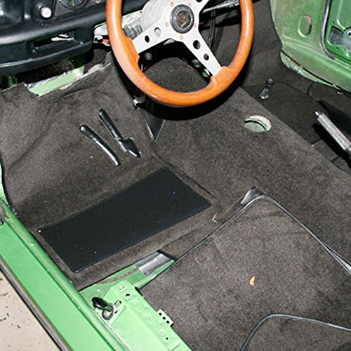 Car Replacement Underfelt Carpet Upholstery Auto Floor Trunk 78inch Wideth (150\" x 78\", Black)