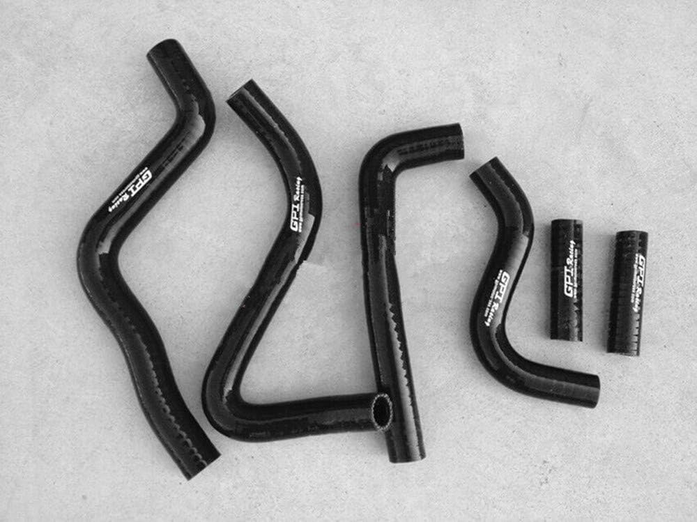 Silicone radiator hose for Kawasaki KX250 KX 250 1999-2002 99 00 01 02 (BLACK)