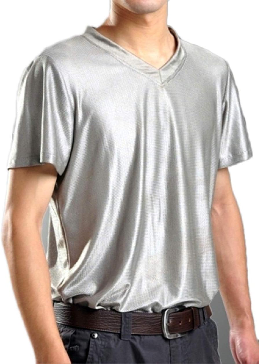OURSURE EMF Radiation Shield Men TShirt VNeck Health