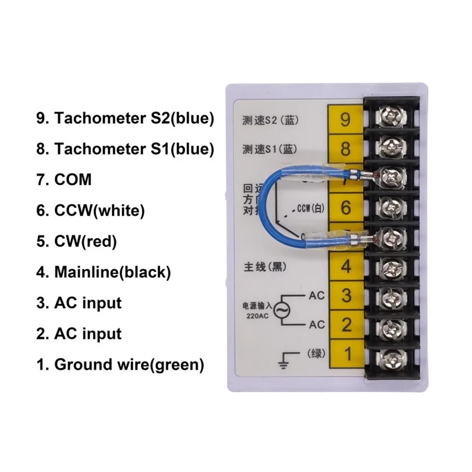 UX-A-52 Regolatore di velocità del display digitale Motore 400W AC 220V Velocità Pinpoint Regolatore Controller Avanti Indietro