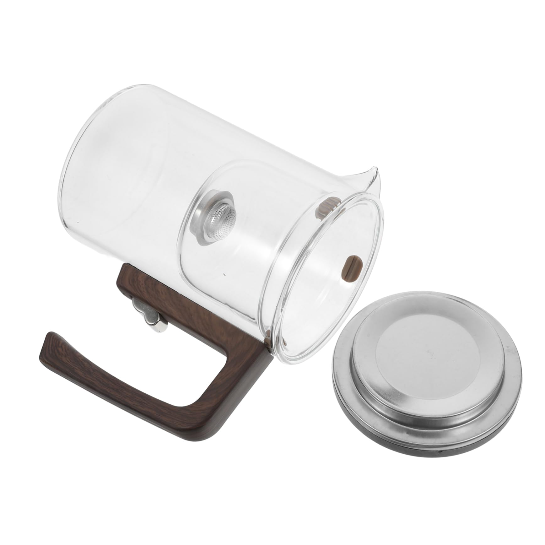 Mipcase Tetera de Vidrio con Infusor Extraíble Tetera para Sueltas para Infusiones de Té Casa Flores