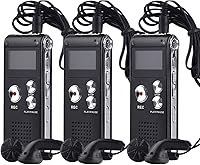 Vista 1 de 3 paquetes Paranormal Ghost Hunting Equipment Digital EVP Grabadora Activada por Voz USB