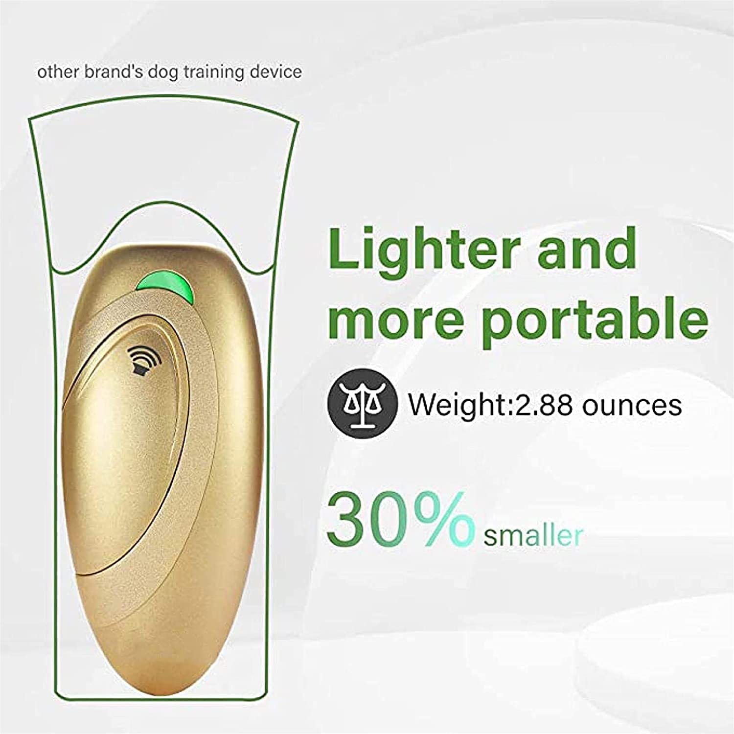 Dispositivo ultrasónico for disuadir ladridos de perros, dispositivo 2 en 1 for entrenamiento de perros y control de ladridos, dispositivo antiladridos, rango de control de 16.4 pies, indicador LED, i