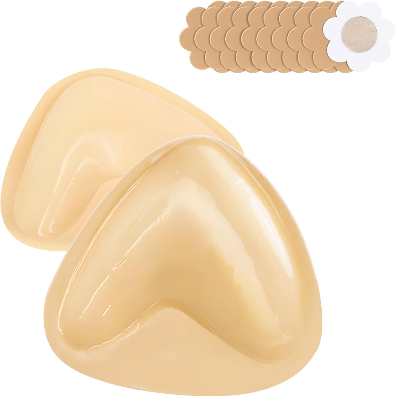 Snowy Sticky Bra Silicone Cups for Bust Adhesive Bra Push Up Double-Sided Adhesive