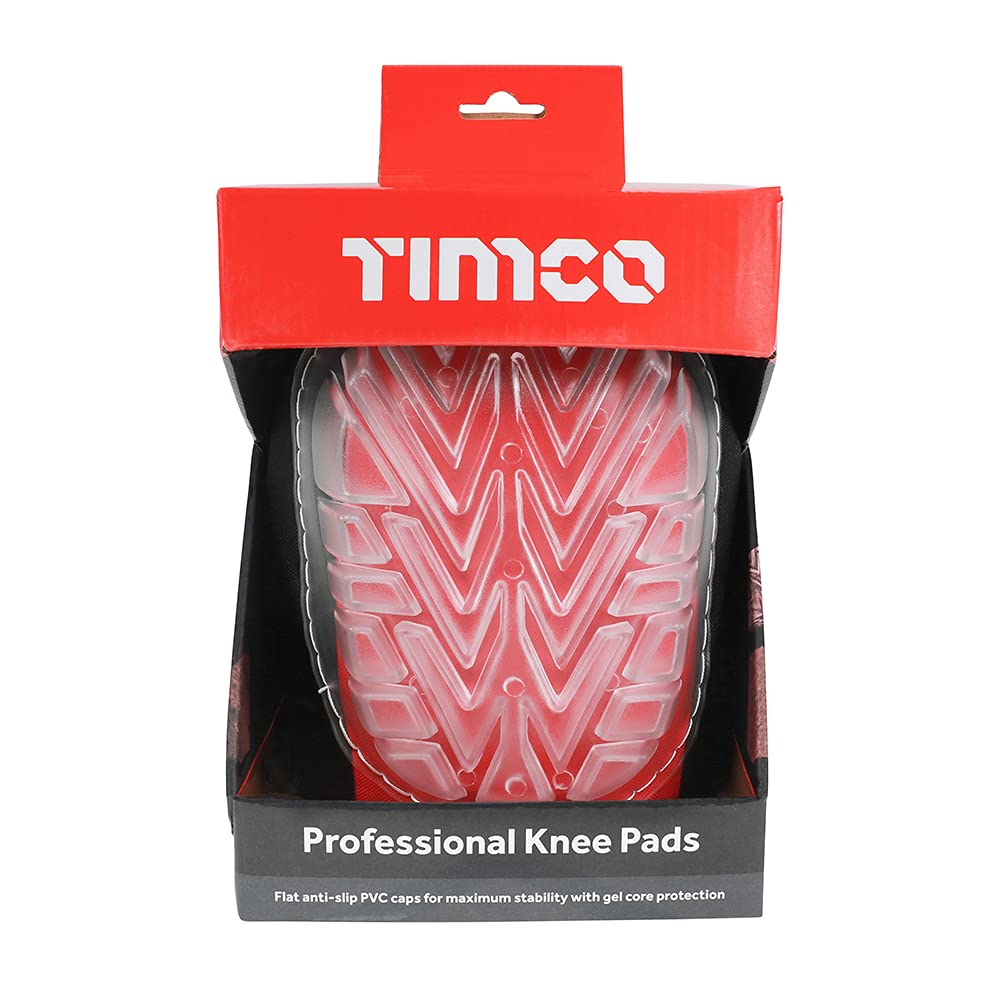 TIMco 770789 - Ginocchiere professionali in gel antiscivolo, taglia unica