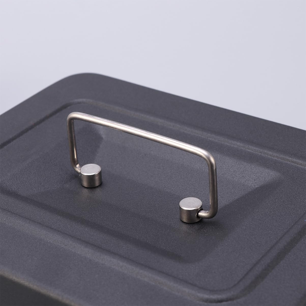 Angoily Cassetta Di Sicurezza Con Serratura Combinazione Cassetta Di Sicurezza Per Negozio Portatile Salvadanaio in Metallo Nero