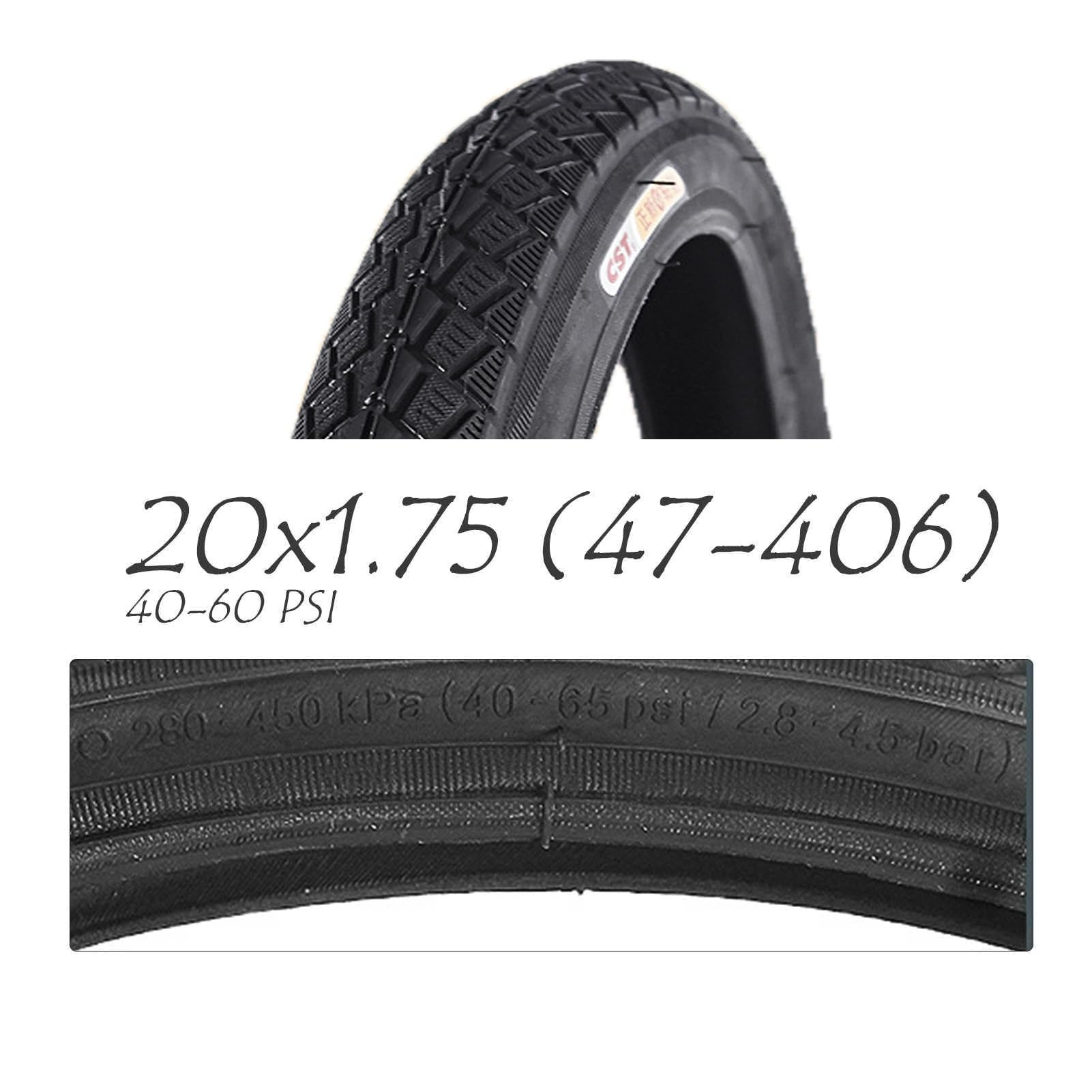 20x1.75 Opona Rowerowa Odporna na Przebicia z Wzmocnioną Ścianką do Rowerów Off-Road, Miejskich i Dziecięcych, Wysoka Trwałość, 47-406
