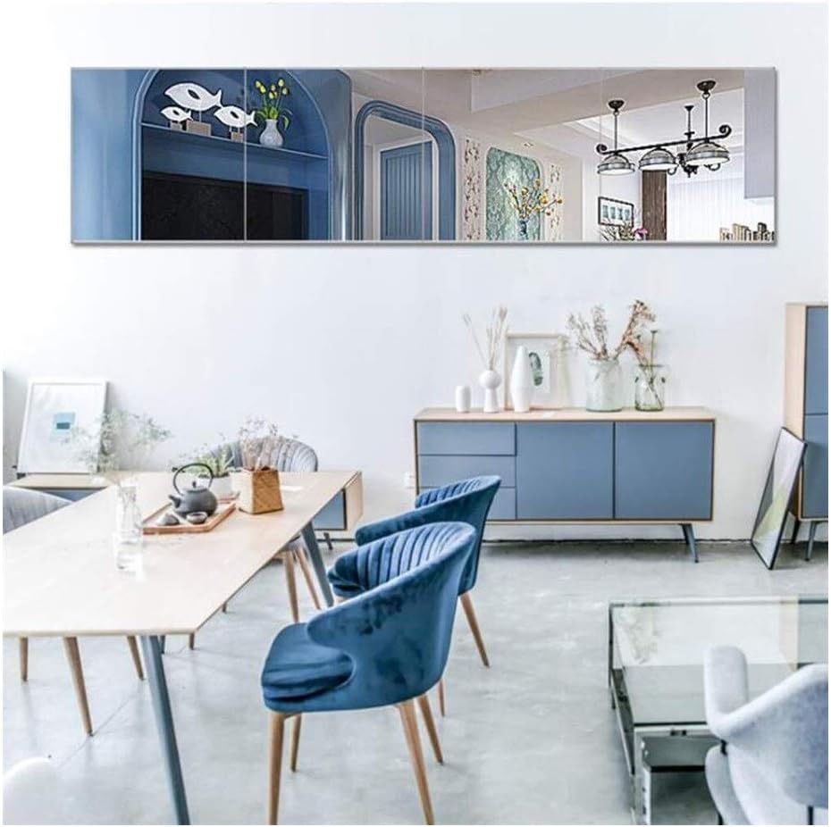 Home Mirror Dressing Mirror Floor Mirror 4PCS Full Length Mirror Frameless Free Standing Adjustable Bedroom Furniture Mirror Size : 22cm X 22cm AN1018 914 (Size : 40cm×40cm)