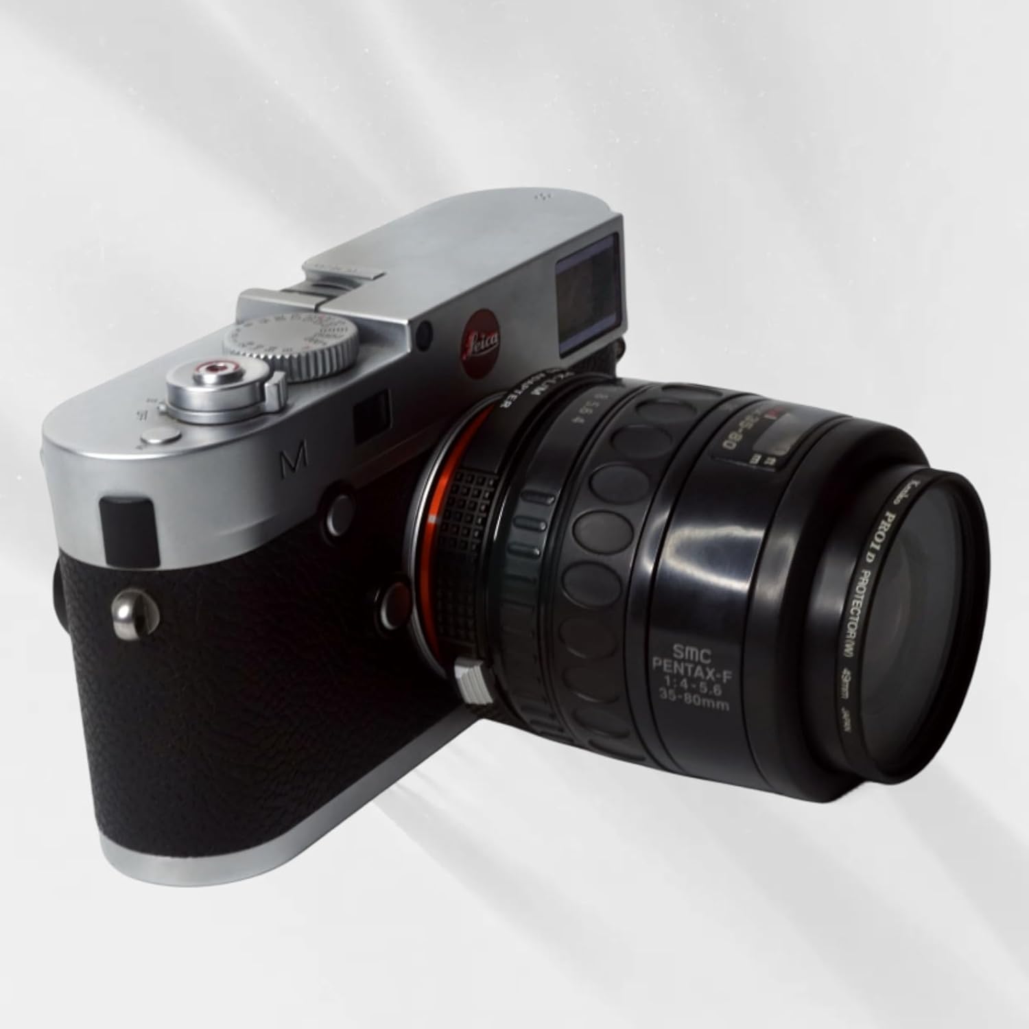 PHOLSY Lens Mount Adapter with 6-Bit Coding Compatible with Pentax K PK Lens to Leica M Mount Camera Body PK to Leica M