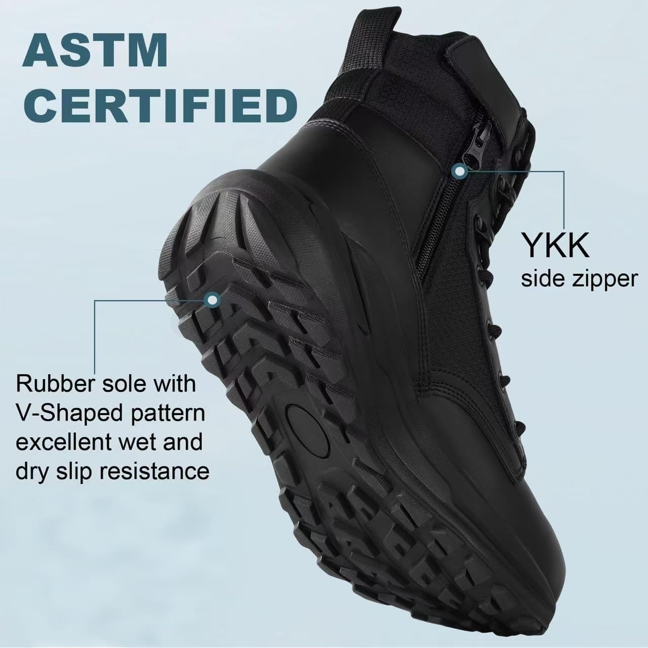 Tactical Hiking Combat Boots for Men Military Work Motorcycle Boots