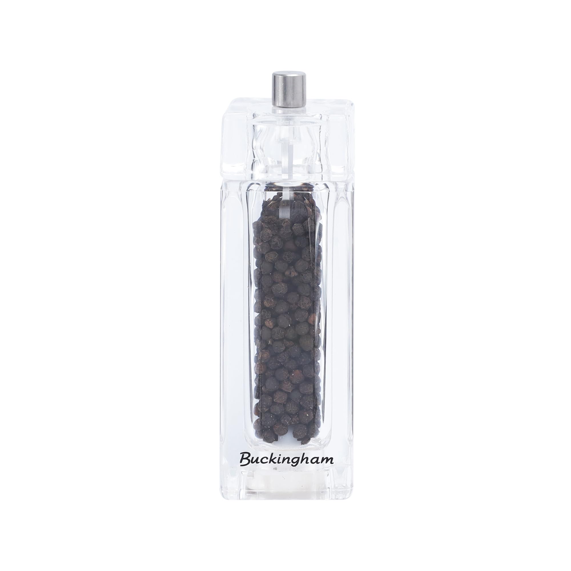 Buckingham Acrylic Salt Pepper Mill Adjustable Spices Grinders Mechanism