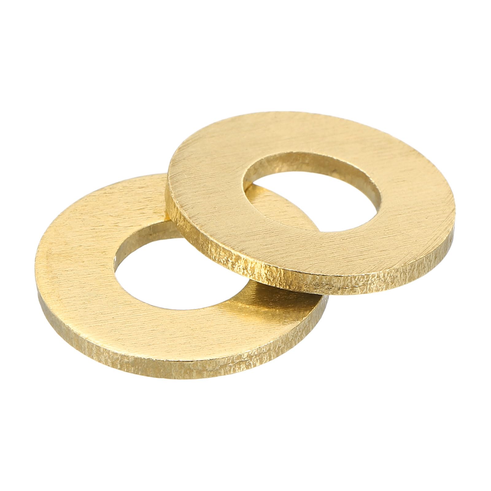 uxcell M8 Flat Washer, 30 Pcs Brass Ring Flat Washers 18mm OD 1.5mm Thick Metal Sealing Gasket Ring for Screws Bolts Nuts-image-34