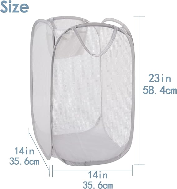 Foldable Pop Up Laundry Hamper,Dual-Use Laundry Basket