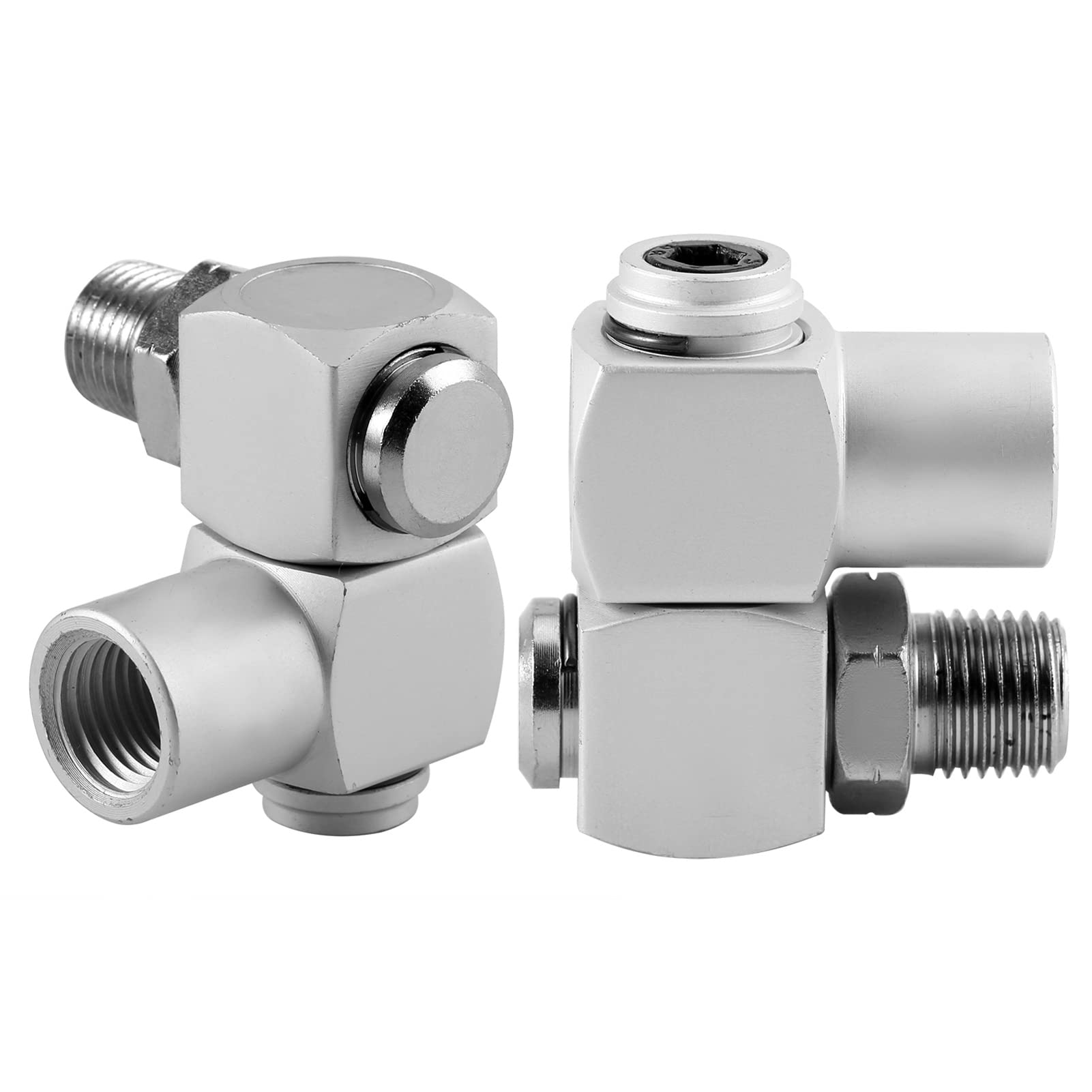 8pcs / Set Air Hose Adapter, 360 Swivel Air Hose Connector Air Compressor Hose Kit