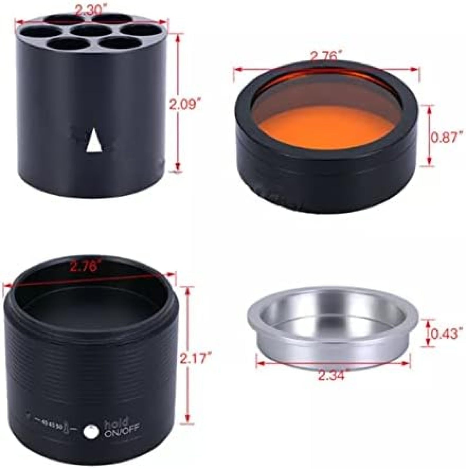 Réchauffeur Composite De Résine Dentaire - Machine De Chauffage De Matériau Composé Dentaire D'adoucisseur De Réchauffeur AR avec Couvercle De Filtre Léger 40 ℃/45 ℃/50 ℃,YUYANAIAI