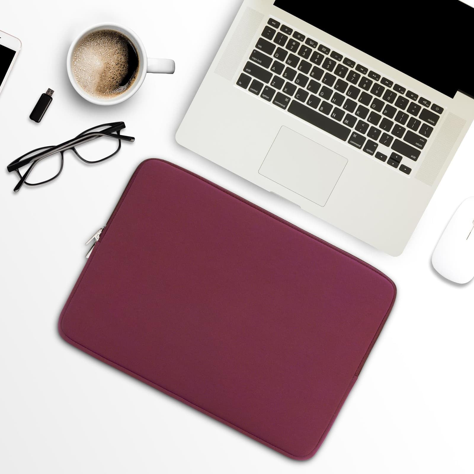 RAINYEAR 13 inch Laptophoes Beschermhoes Laptophoes met Accessoires Tas