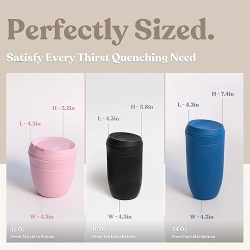 Miniatura 6 de SWANZ Taza de viaje de cerámica para café y té con tapa y funda de silicona, vaso reutilizable para llevar, a prueba de fugas, sin derrames, apto