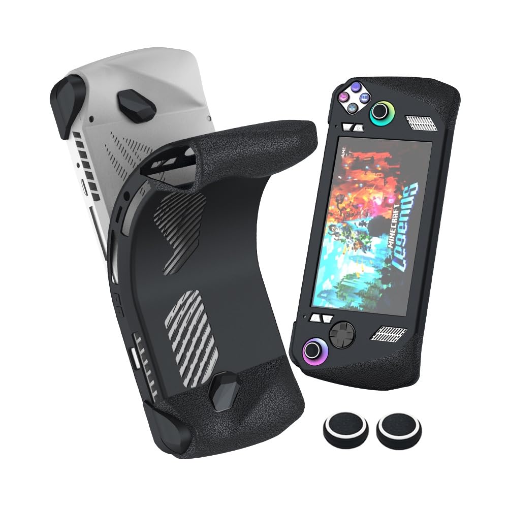 Custodia protettiva in silicone morbido per ASUS ROG Ally X, custodia per console portatile per ROG Ally X Custodia per console di gioco Accessori per giochi (rosso