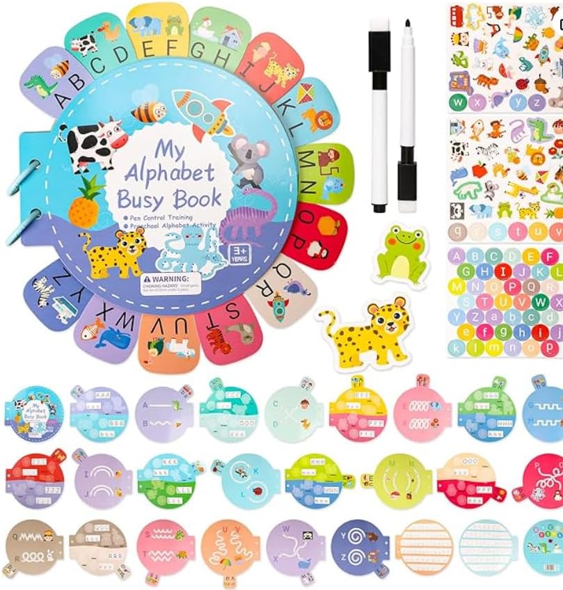 ZRRHOO Busy Book for Toddlers 3-5,Preschool Learning Activities