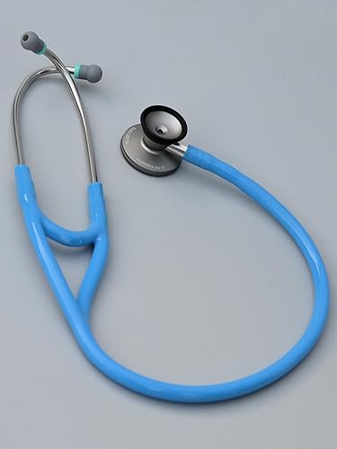 Miniatura 4 de Estetoscopio Bell - Estetoscopio profesional de doble cabeza para cardiología y diagnóstico para médicos y enfermeras - con accesorios K770 Verde