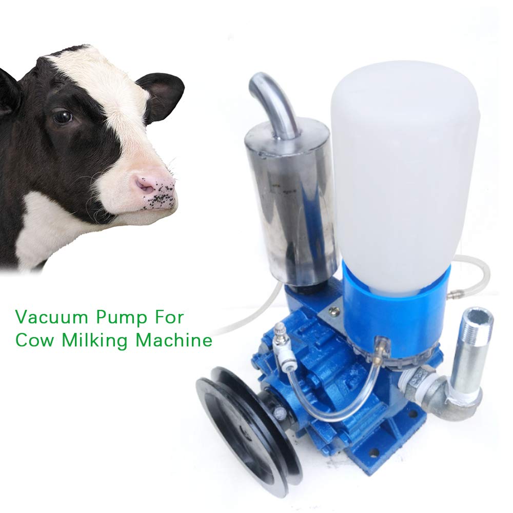 LOYALHEARTDY 250L/min Electric Milking Machine 1440 r/min Vacuum Impulse Pump for Cow Milking Machine Milker Bucket Tank Barrel Portable Farm Milking Vacuum Machine (66Gal/Min