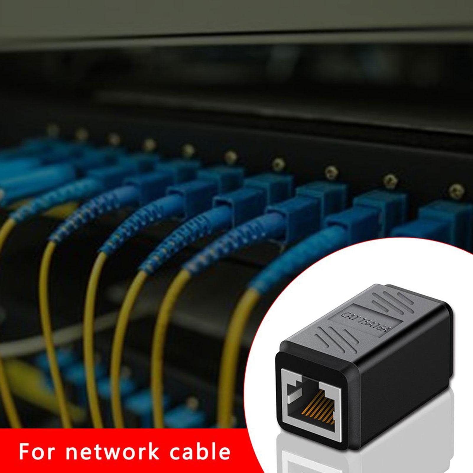 Adaptateur coupleur RJ45 femelle-femelle Ethernet Cat5 Cat5e Cat6 Cat7