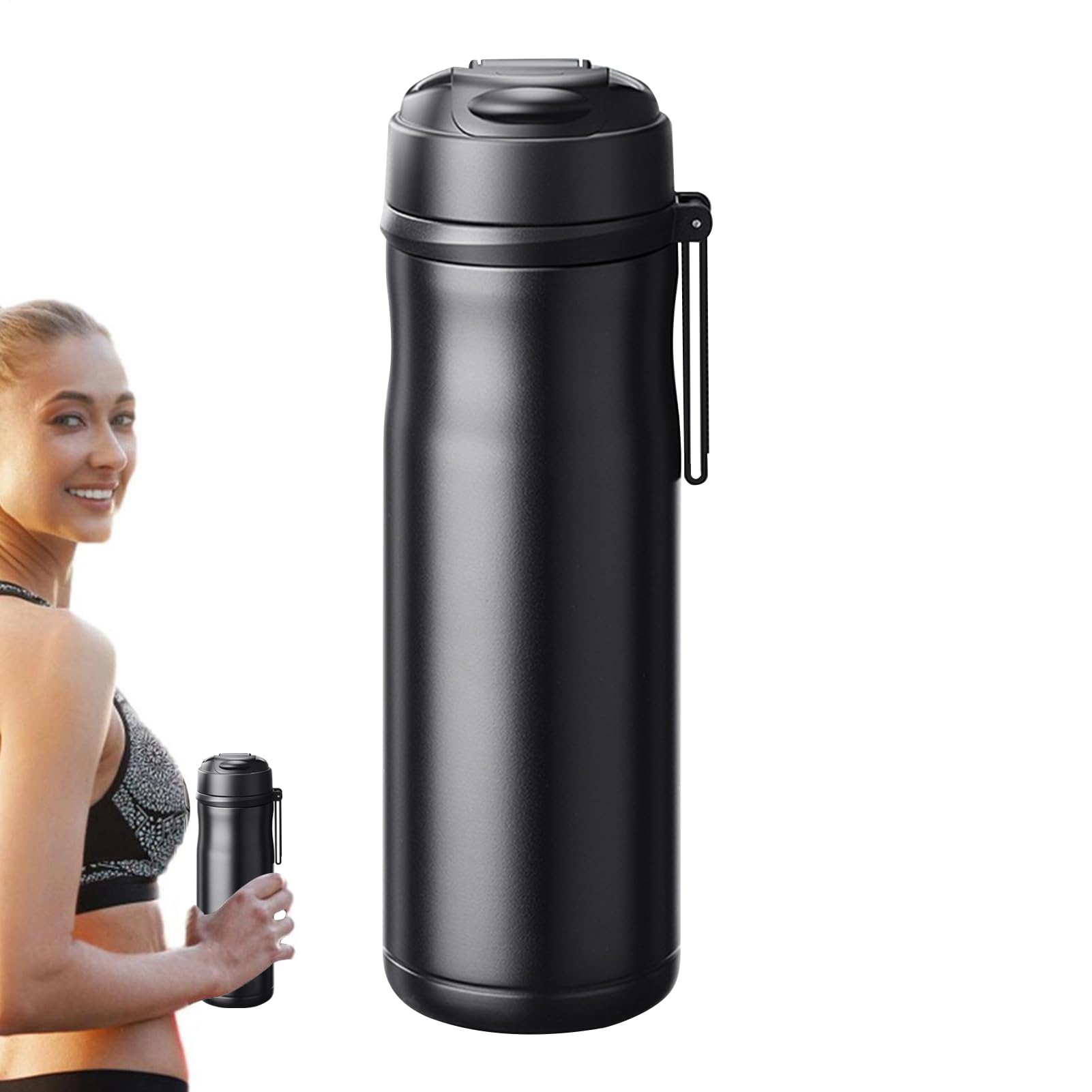 Tea Infuser Bottle, 600 ml té taza insulated Bottles, Stainless Steel Tea | Cups, Cold Brew Coffee Mug, Water Bottle with Infuser, Outdoor Sports Tea Bottle, Gym Tea Infuser Taza