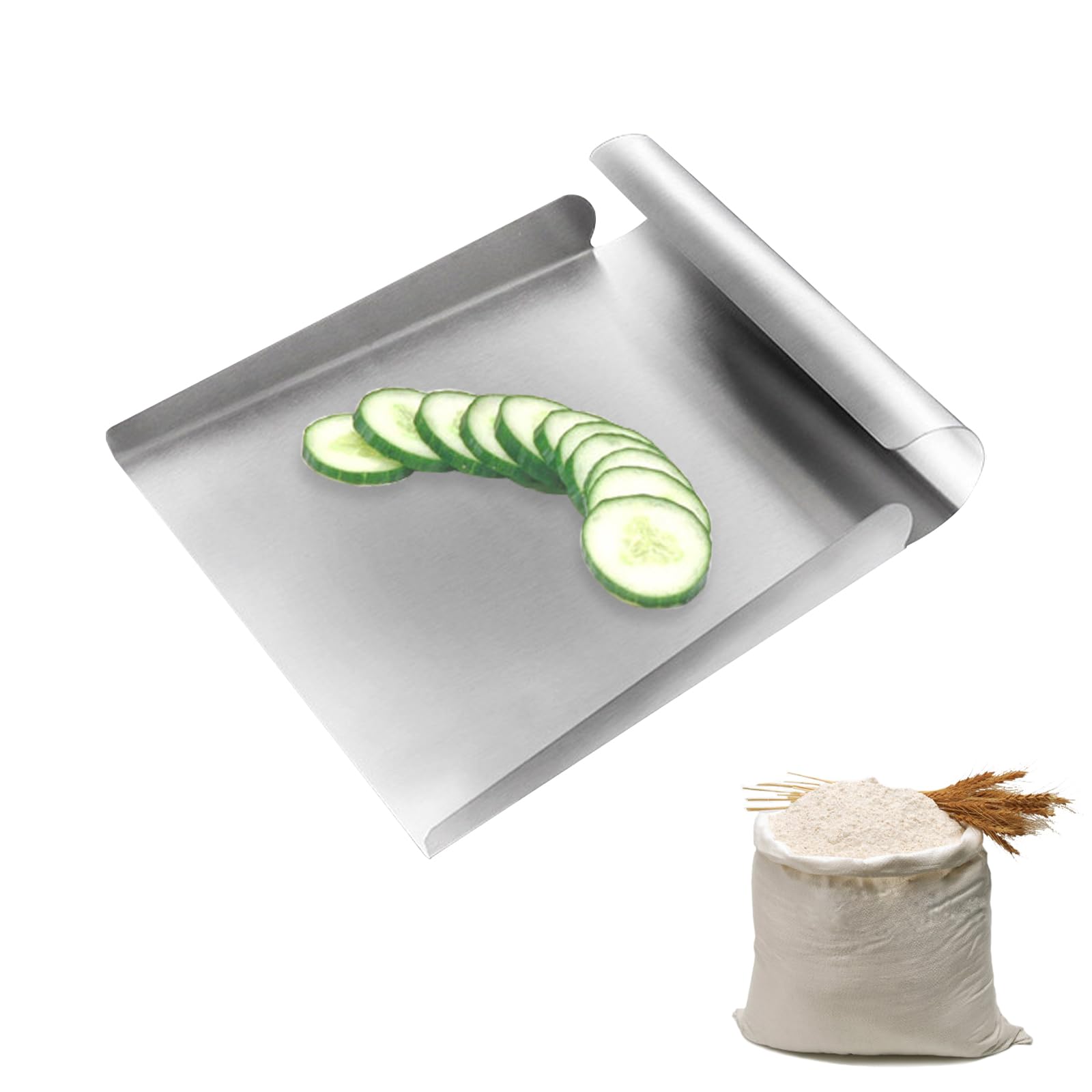 Spatola Tagliapasta In Acciaio Inox E Silicone - Professionale, Per Pizza, Dolci, Impasti - Foto 11