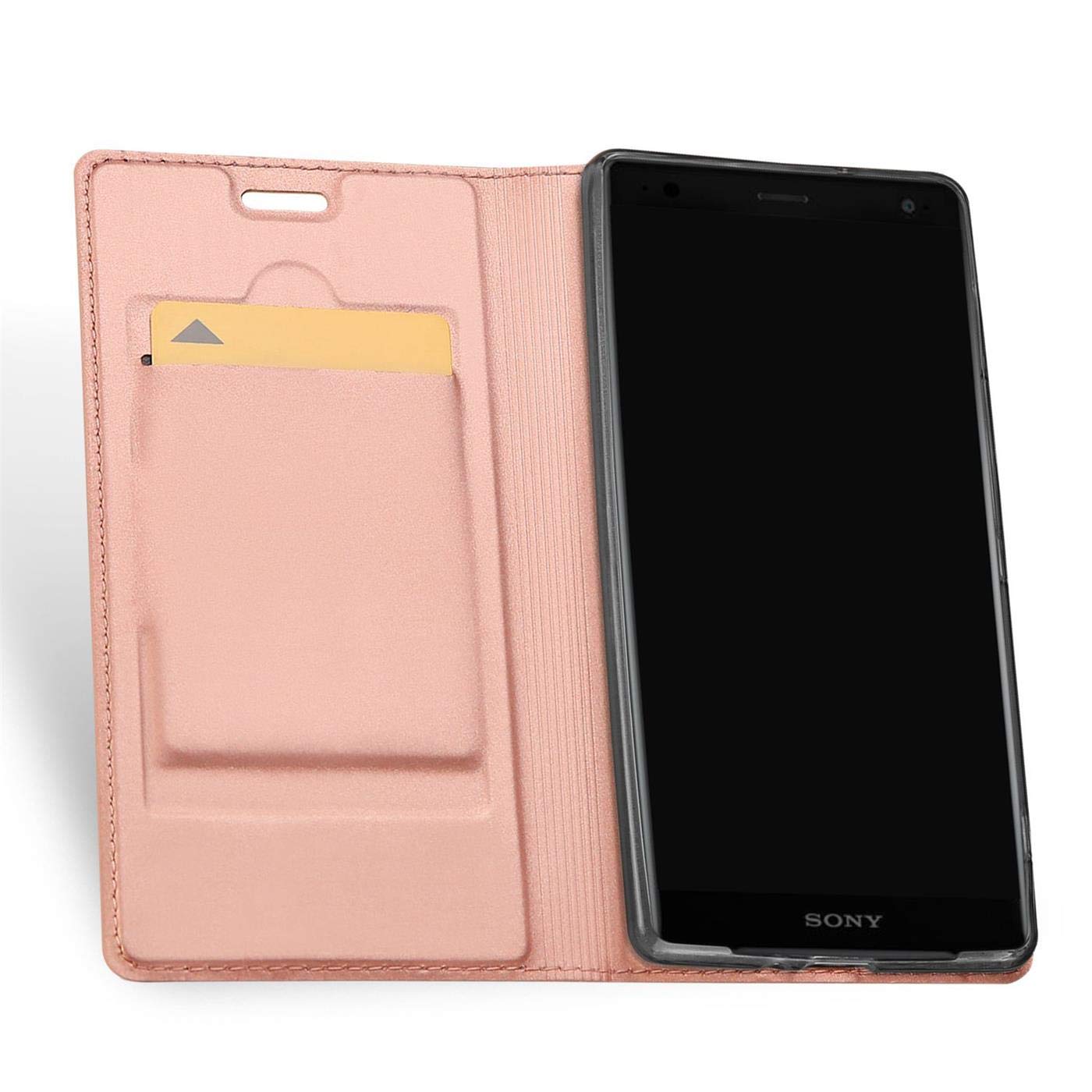 Custodia A Libro In Pelle Con Portafoglio Per Sony Xperia XZ2 – Flip Cover Magnetica Con Slot Carte, Supporto Stand E Interno TPU