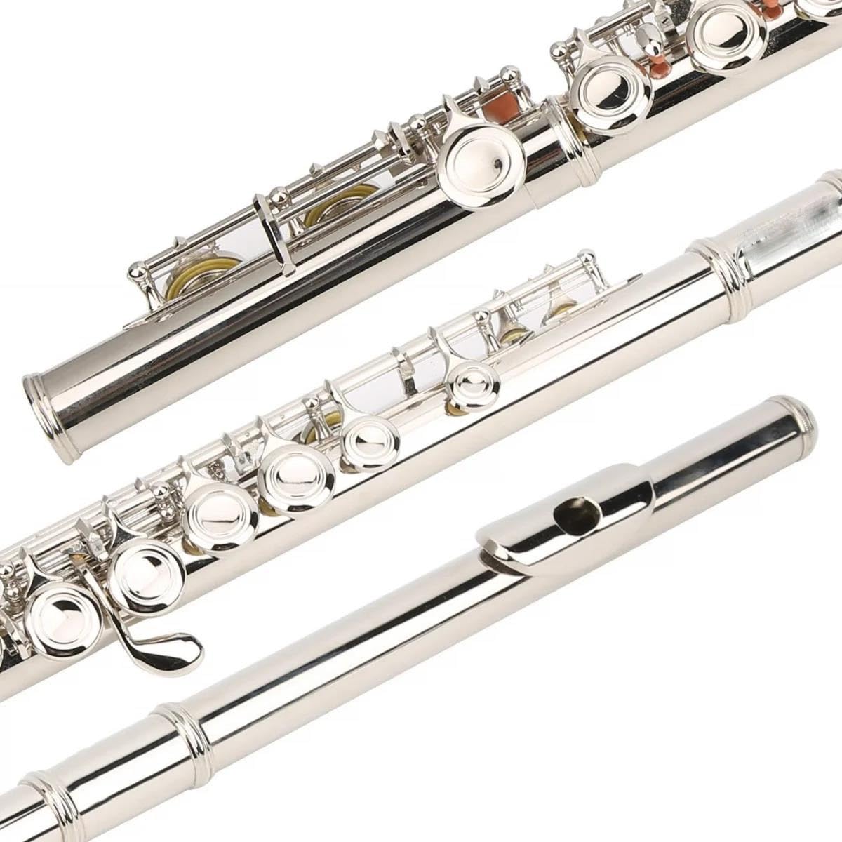 Flauto Do Foro Chiuso Strumento musicale da concerto professionale per flauto traverso con chiave C a 16 fori aperti chiusi con scatola