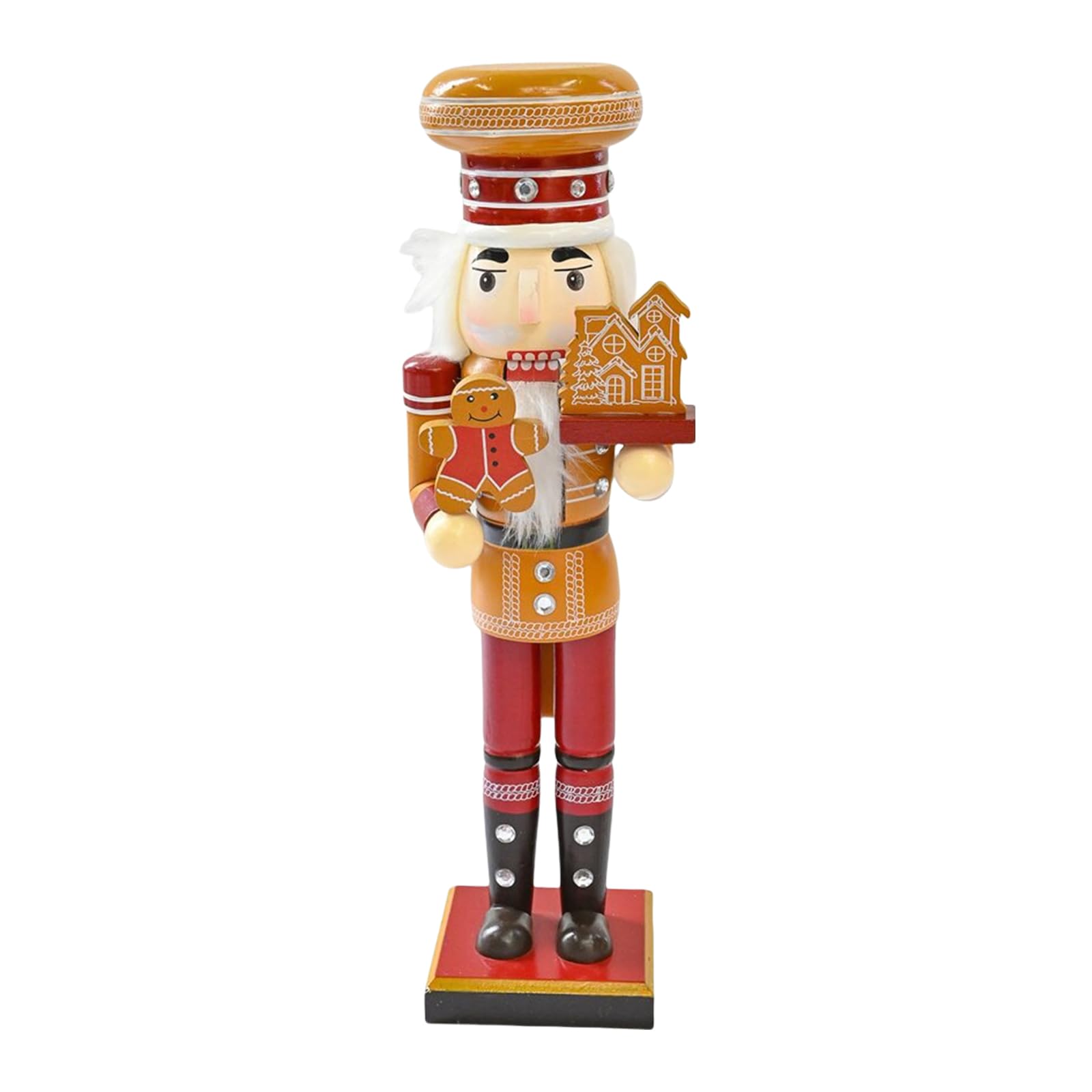 Buxuaaaa D Festival Nutcrackers Soldier Ornament Elicate Christmas Woo Nutcrackers Soldiers Han Painte Festival Ecoration Woo Soldiers