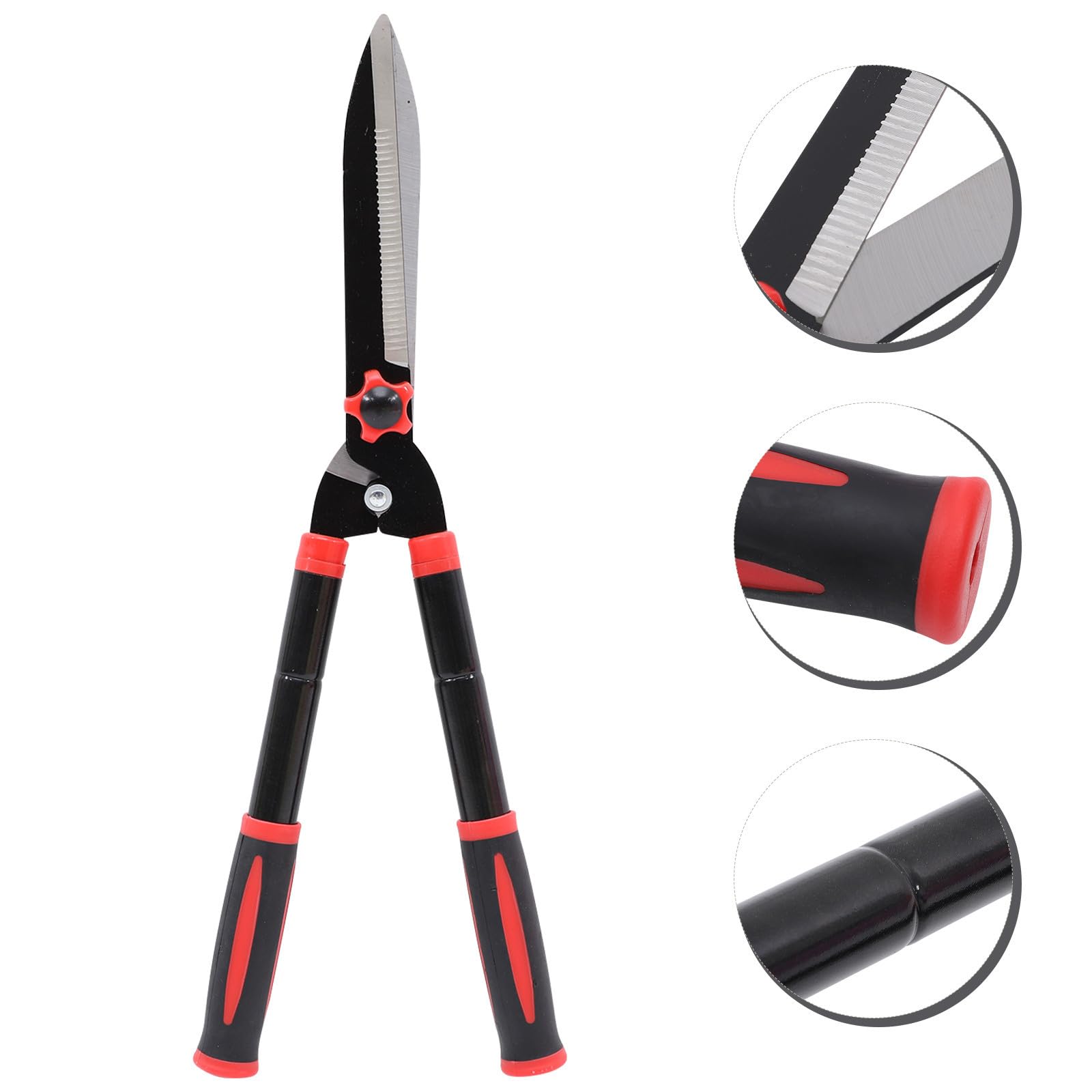 Toddmomy Podadora de Jardín Manual Cuchillas de Acero Sk5 y Mango de Goma, Tijeras Cortasetos Extensibles de 22 a 30 Pulgadas para Recortar Arbustos y Setos Comodidad