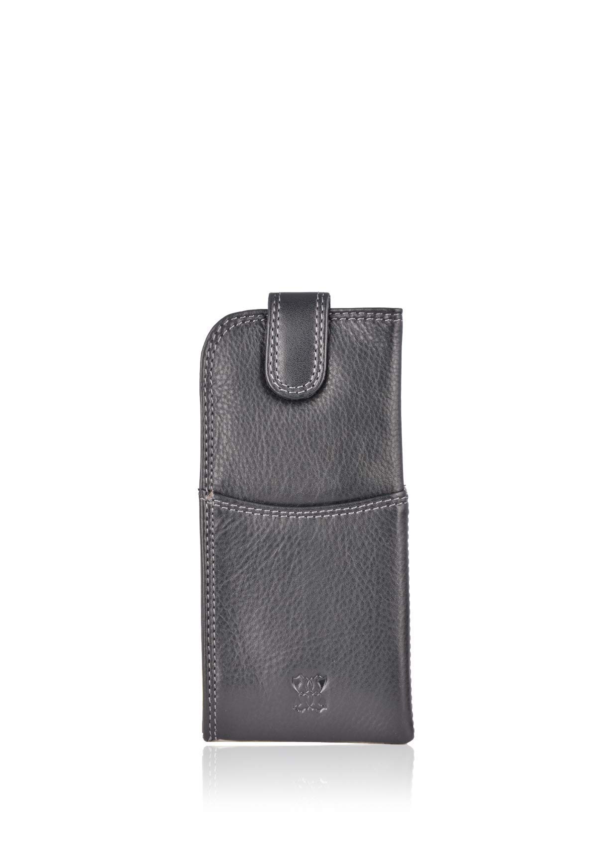 Lakeland LeatherReal Leather Glasses Case, Black, 17cm