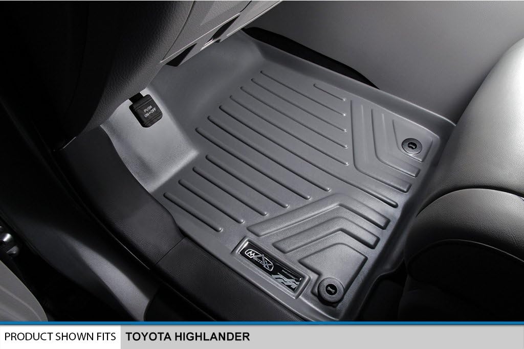 Gеt Sресіаl Prісе MAXLINER Floor Mats 2 Row Liner Set Grey for 2014-2018 Toyota Highlander (All Models)