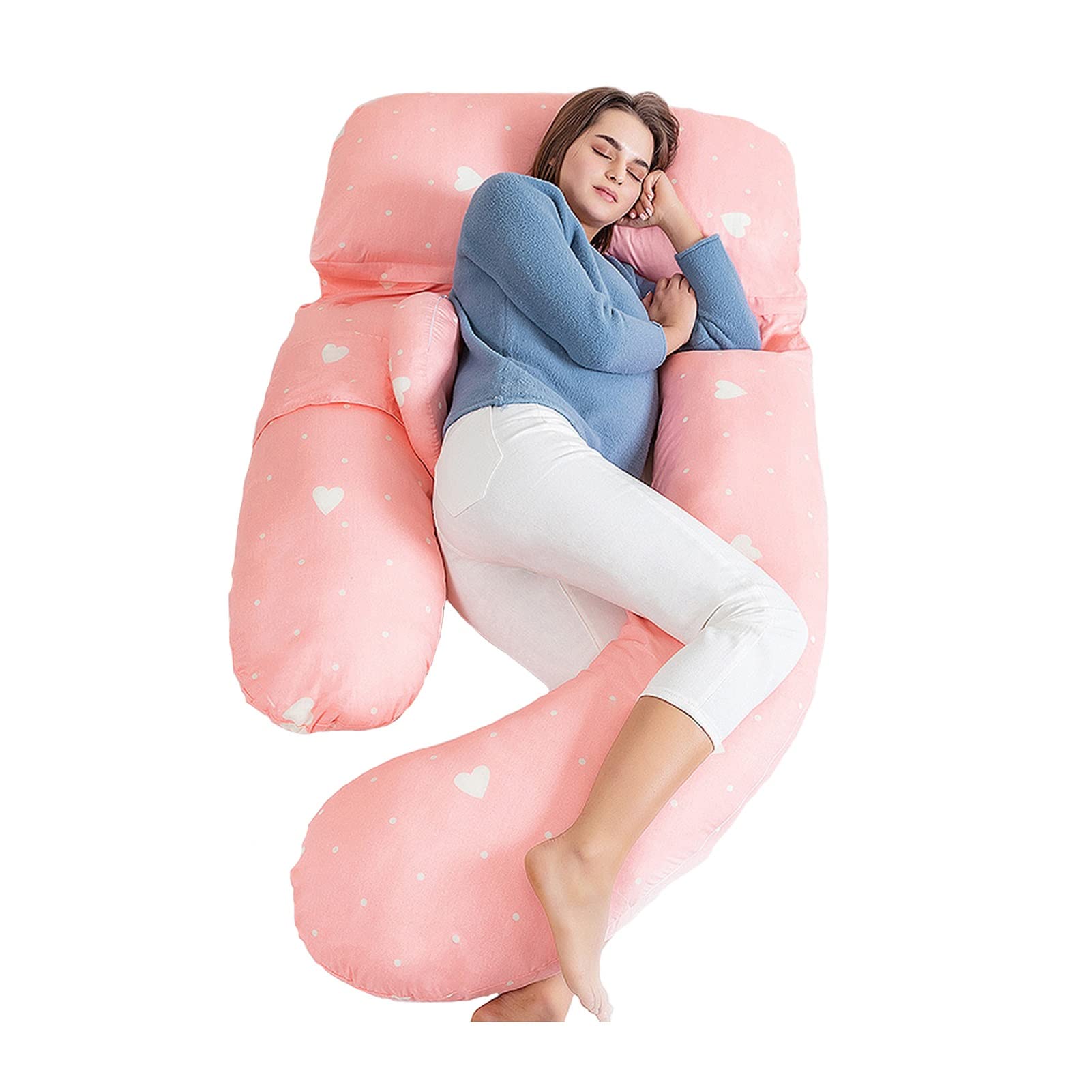 Coussin de corps complet en U : le soutien ergonomique idéal pour le sommeil et l'allaitement
