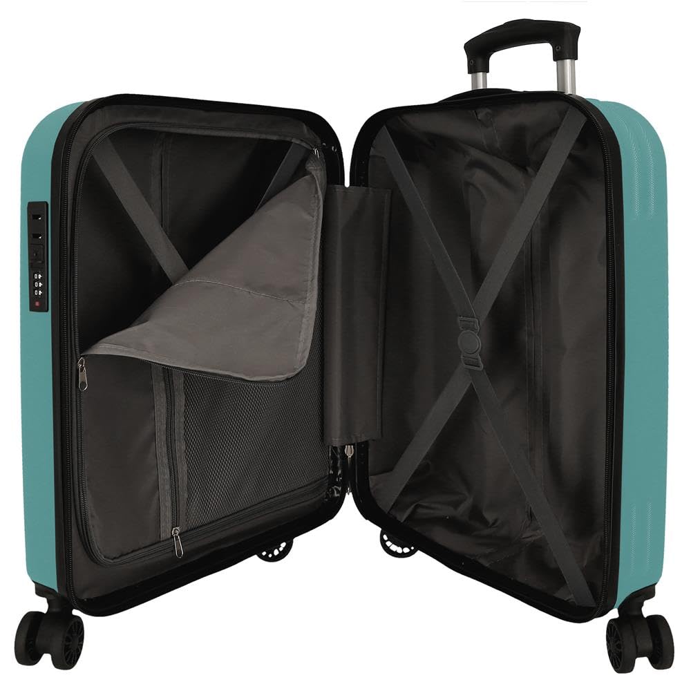 Reebok Valley, Equipaje, Interior con Dos Compartimentos,ABS un Material Resistente y Ligero, 4 Ruedas giratorias Cierre TSA De Joumma Bags