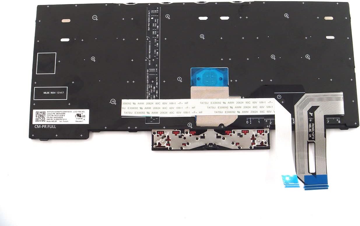 Parts for Lenovo ThinkPad T14 P14S Gen 1 2 14.0 inch Keyboard French Backlit 5N20V44058