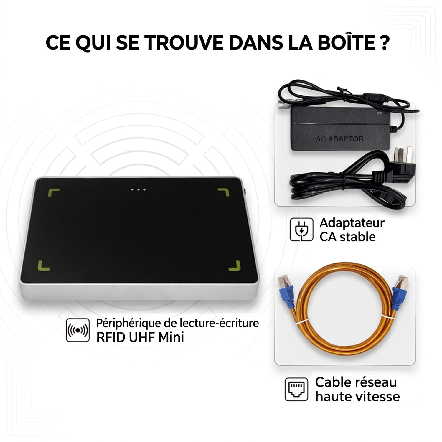 Désactivateur Antivol RFID, 860–960 MHz Désactivation en Caisse des Étiquettes Antivol, Appareil de Neutralisation Rapide pour Magasin, Boutique et Commerce de Détail
