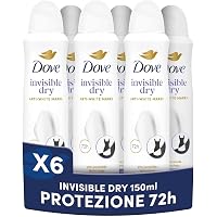 Dove Deodorante Spray Advanced Care Invisible Dry, con Formula Idratante e Delicata sulla Pelle