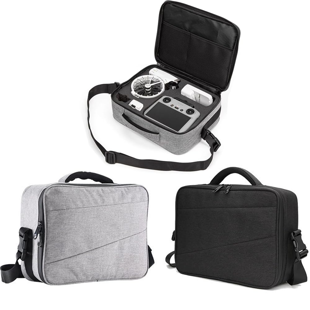 Custodia per DJI Flip, borsa da viaggio in tessuto Oxford per Drone/.telecomando RC2/RC-N3/Batterie/Elica volare più accessori combo, grande capacità Drone Organizzatore Borsa (Nero)