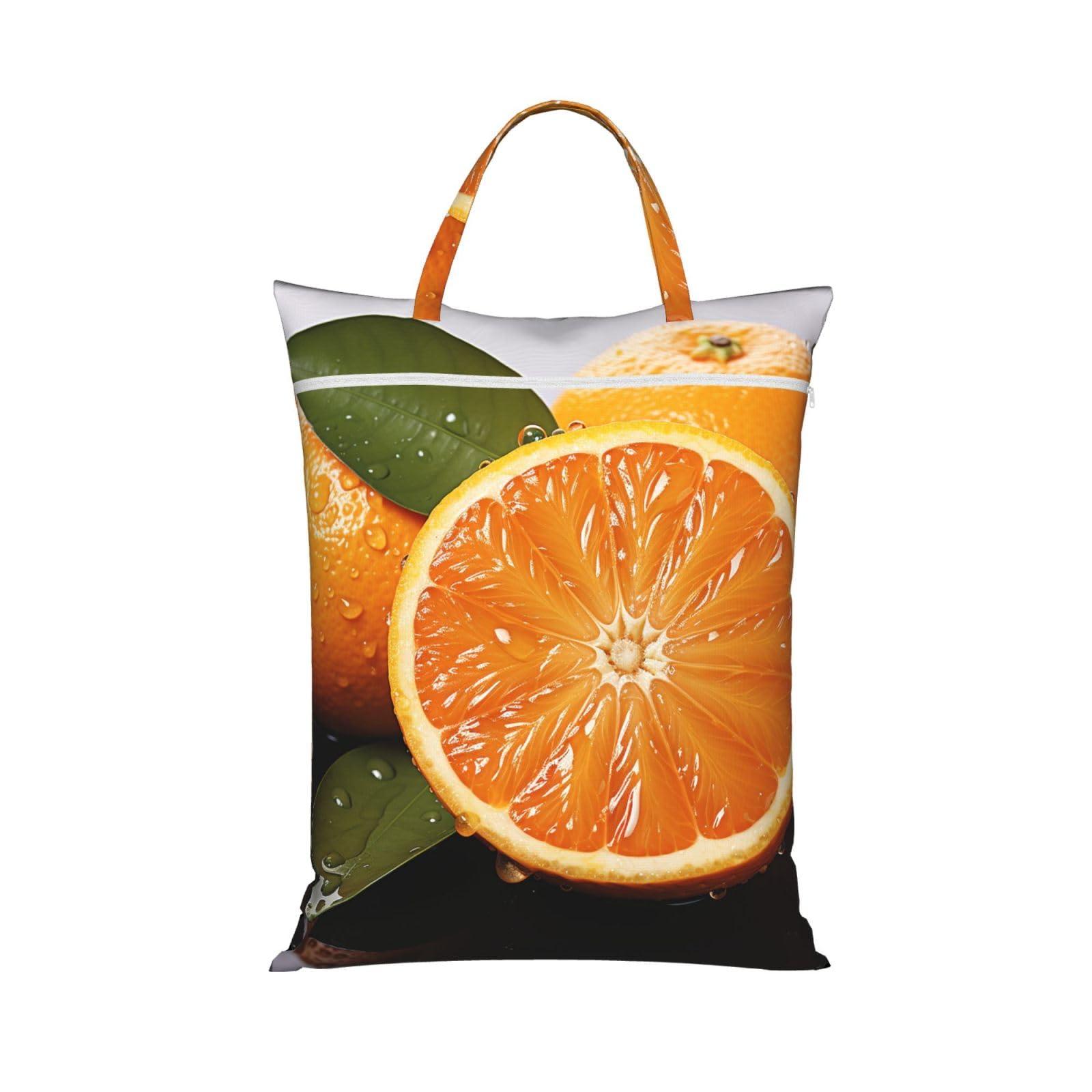 Orange Travel Laundry Bag With Zipper Dirty Clothes Bag Water Resistant Laundry Storage Sack Portable Organizer For Travel Beach School Camping Gym