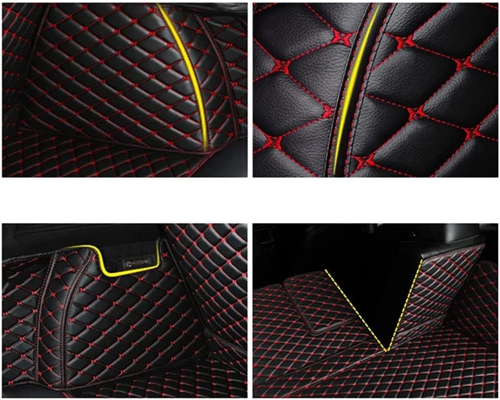 Coche Alfombrillas Maletero para EBRO S700 2024 2025, Impermeable Bandeja Forro Cuero Maleteros Alfombra Accesorios Antideslizante Protectora Estera, B-Black
