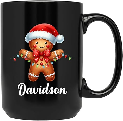 Vista 116 de Taza de café de Navidad personalizada con muñeco de nieve, taza de cerámica de Navidad, taza de Navidad personalizada con nombre, taza de Navidad