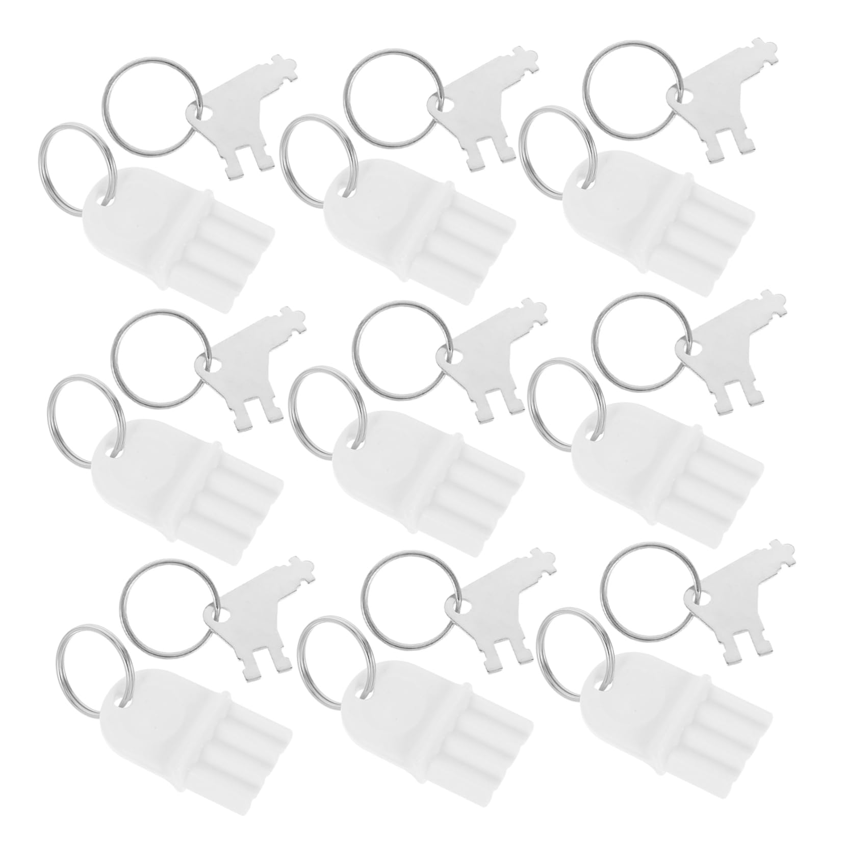 FUNOMOCYA Paper Holder Replacements Keys Paper Towel Dispenser Key Sets Plastic Key for Tissue Dispensers Keychain Included