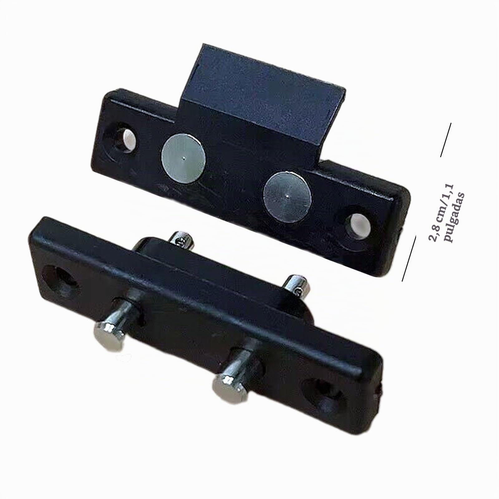 Contactos de Taqué de Control de Acceso para Puertas Individuales, Puertas Dobles, Conector de Corriente Compacto Resistente, Negro 2 Terminales