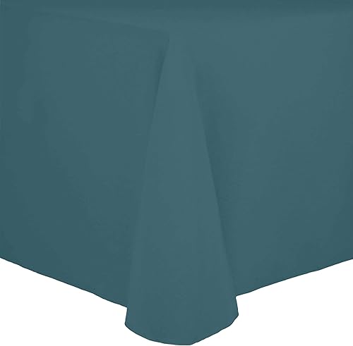 Miniatura 1 de Ultimate Textile Cotton-Feel - Mantel de comedor fino ovalado de 60 x 84 pulgadas, color azul pizarra