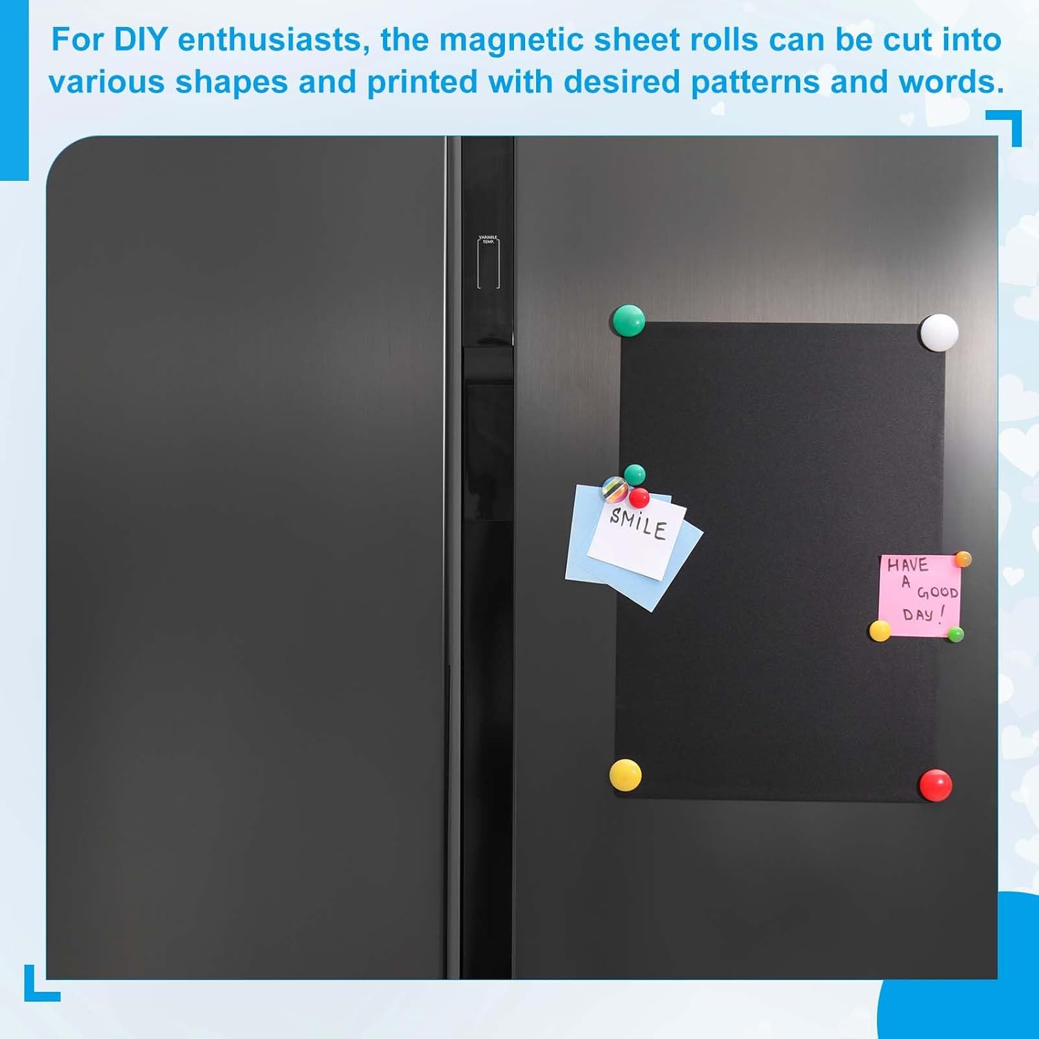 MECCANIXITY Magnetic Vent Covers, 79" x 10" Air Vent Covers Standard Air Register Cap for Wall Floor Ceiling HVAC Fireplace Furnace, Black and White