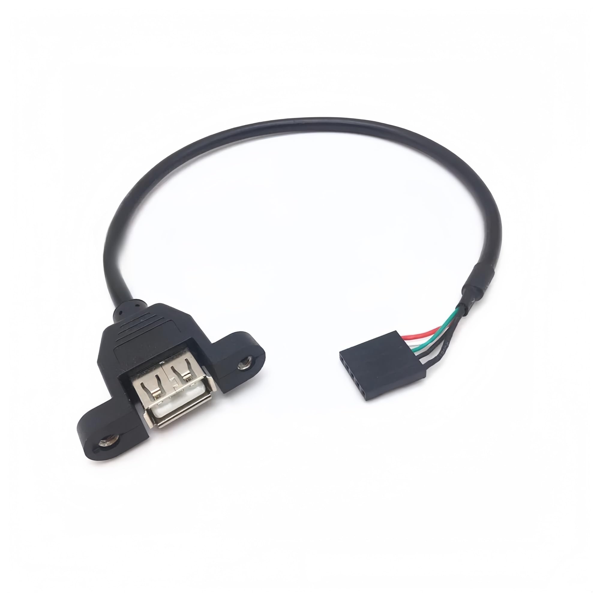 Cable USB hembra de 5 pines con panel de tornillos para placa base 6