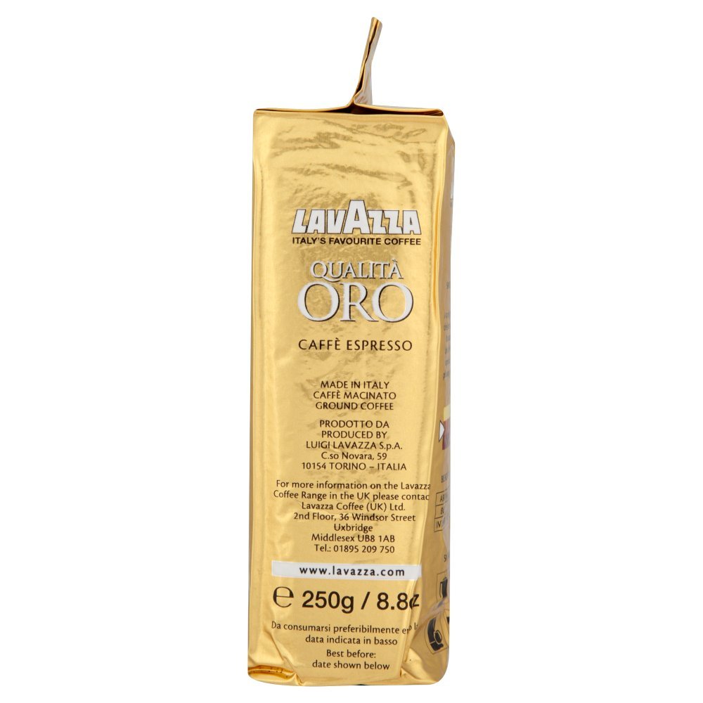 Lavazza Qualita ORO Coffee 250 g (Pack of 4)